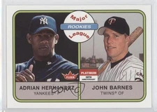 2001 Fleer Platinum Adrian Hernandez John Barnes #254 Rookie RC 0c0