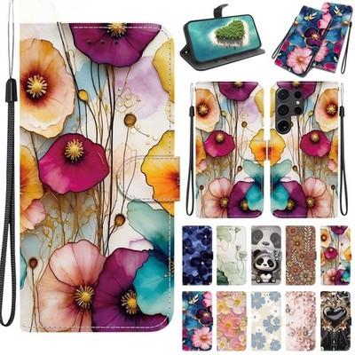 Handyhülle Für Samsung S26 S25 S24 S23 S22 Ultra Plus Leder-Brieftaschenhülle