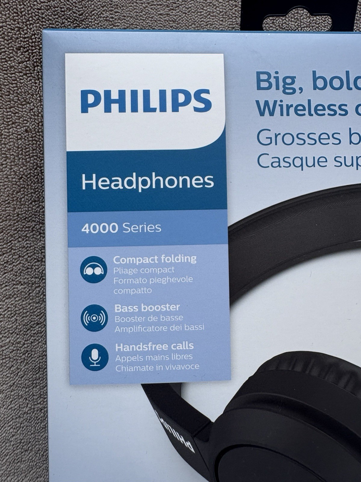 Casque bluetooth sans fil Philips noir circum-aural pour smartphone - 2