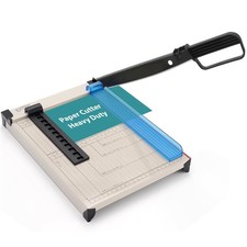 Paper Cutter Heavy Duty, 12" Paper Trimmer with Safety Guard, Guillotine Pape...