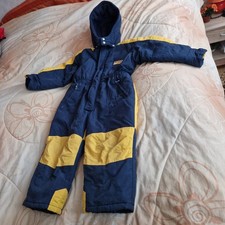 Schneeanzug, Skianzug, Topolino, Gr. 110, blau/gelb, Kapuze, warm, sehr gut erh.