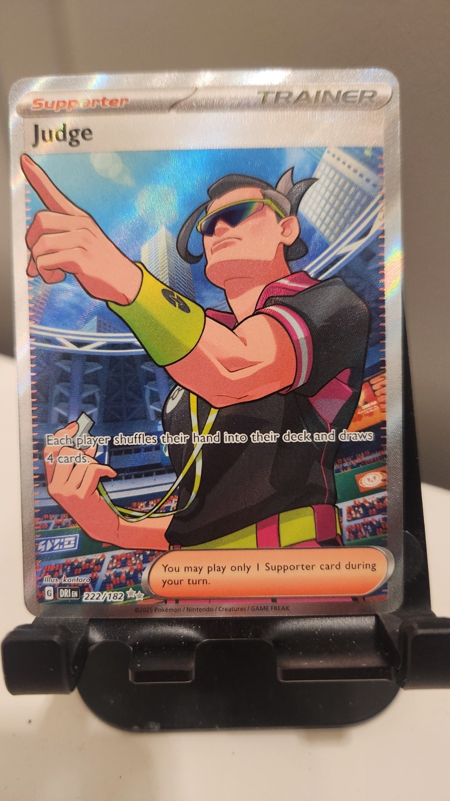Judge 222/182 Sv10: Destined Rivals Ultra Rare Holo Pokemon TCG NM Condition