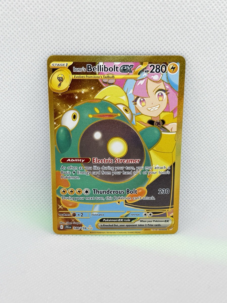2025 Pokemon Iono's Bellibolt ex 188/159 Sv09: Journey Together