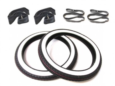 Weißwandreifen Reifen Schlauch Felgenband Set 2.25-16 für Zündapp Hercules Kreid