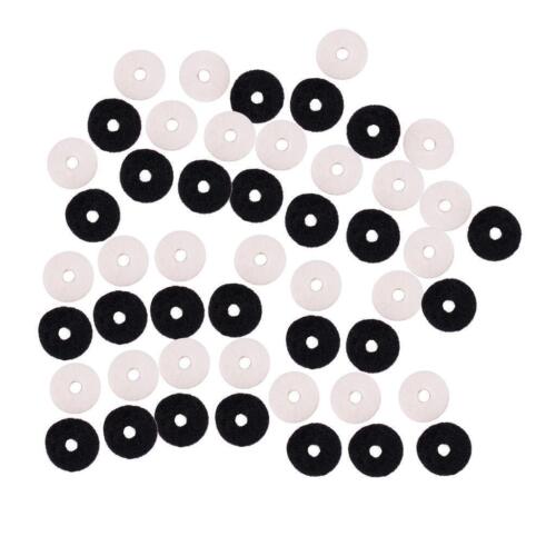 Pack of 50 Felt Guitars Strap Block Gaskets Washers +Black - Picture 1 of 8