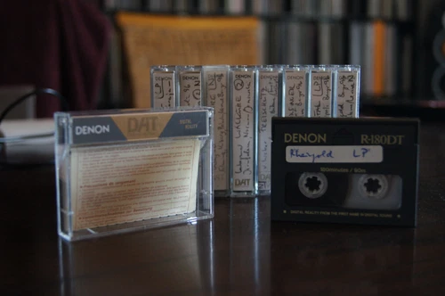 10x DENON DAT DDS DATA CARTRIDGE - R-90DT - 1x BESPIELT - KASSETTEN - DAT