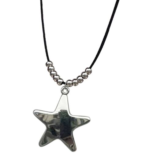 Star Pendant Necklace Fashion Steel Pendant Chokers Girl Street Wear - Picture 10 of 10