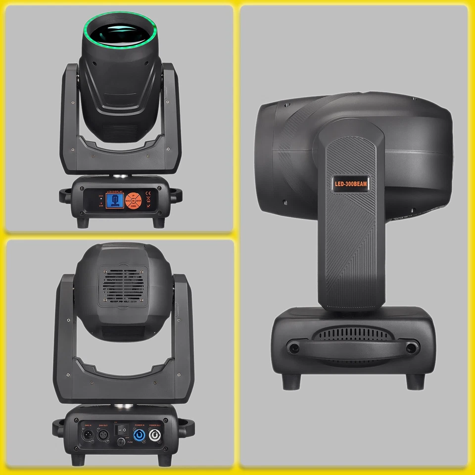 Beam LED 300W Moving Head Lighting with Ring 48+12 Prism Frost Effect Rainbow - Image 2 of 4