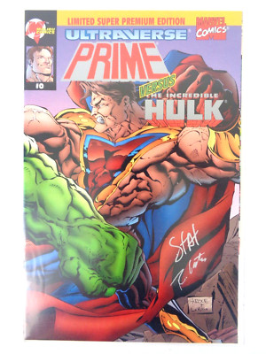 Prime Vs Hulk Super Premium Comic Book Signed Statema & Gates Dynamic Forces