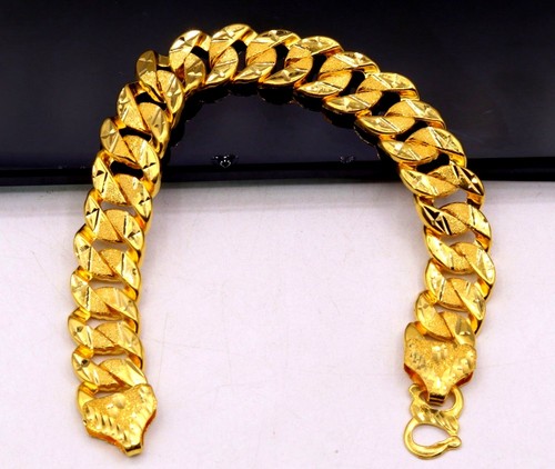 FANCY 22K CARAT GOLD HANDMADE LINK 