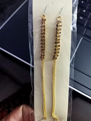 Artificial Pearl/Stone Sahara Chain set Earring support/ Free Shipping - Picture 15 of 21