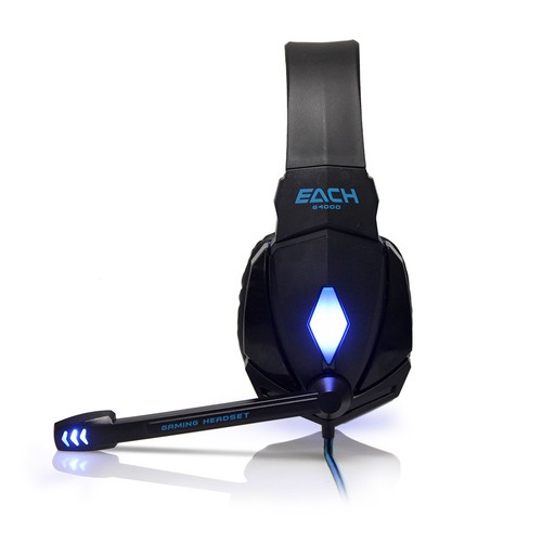 EACH G4000 Stereo Gaming Headphones Headset Headband Mic Volume Control UK - Picture 4 of 12