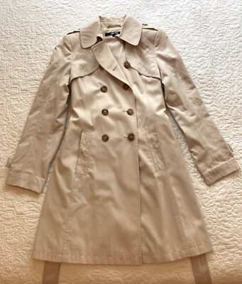 Classic DKNY Light Beige Trench Coat Rain Coat – Very Good-Excellent  Condition