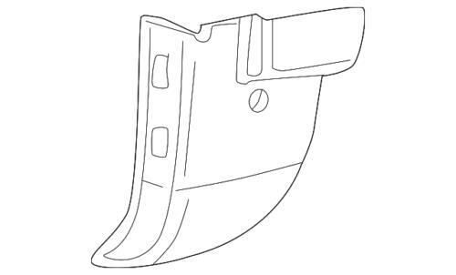 Panel de recubrimiento del cowl lado pasajero para Ford Explorer 2006-2007 (N/P 7A2Z-7802344-AAB)