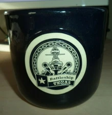 Sunset Hill Stoneware Battleship Texas Shaving Cup Mug 