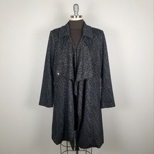 Anthropologie Hazel Geometric Patterned Waterfall Open Jacket Size Medium