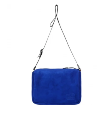 Supreme The North Face Suede Shoulder Bag Blue FW23 Ships Fast | eBay