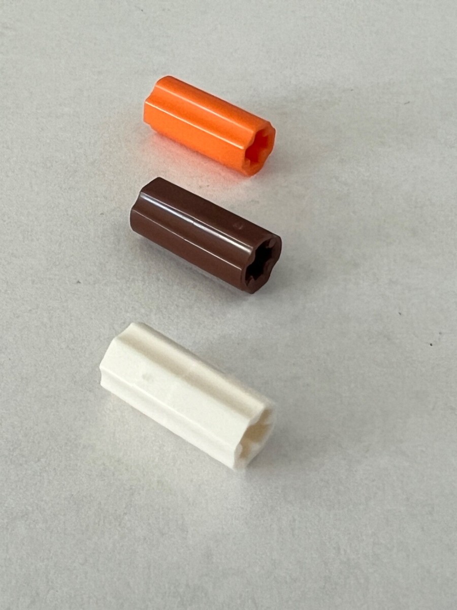 Lego Parts 59443 6538c (4pcs) Axle Connector Smooth with 'x' Axle