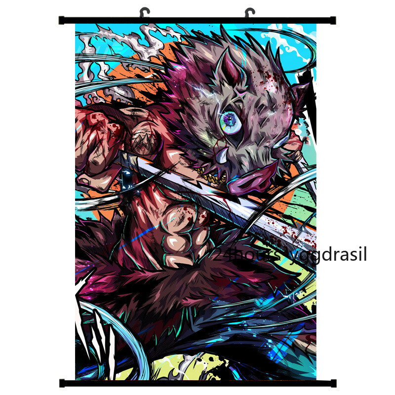 Poster Demon Slayer Inosuke Sur Toile - 20x30 Cm, Décoration Murale Anime Moderne