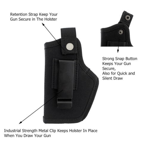 Gun Holster Tactical Concealed Carry Left/right Hand Pistol IWB OWB Universal - Picture 6 of 12