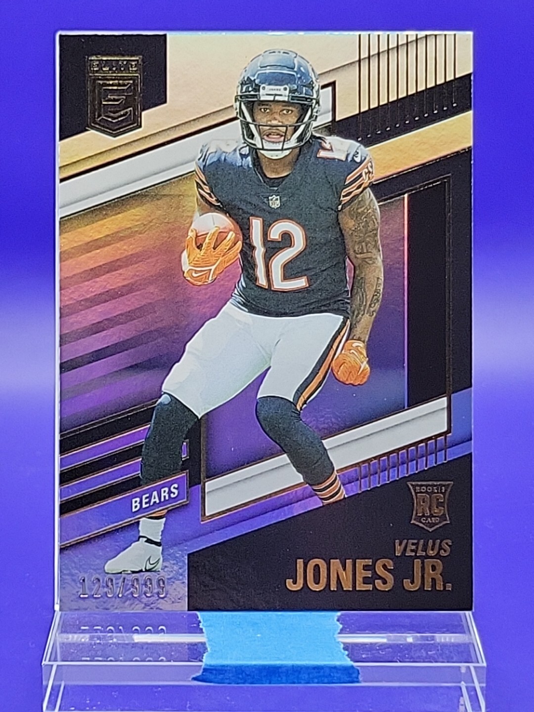 Velus Jones Jr 2022 Donruss Elite Rookie Card SP 129/999 🔥 Bears
