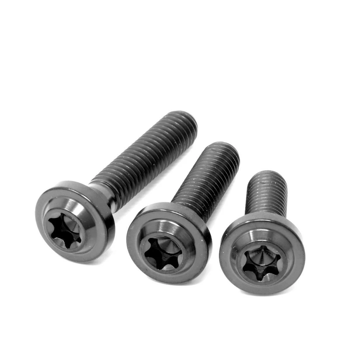 M6 x 15 20 25 30 35 Titanium Low Profile Torx Washer Head Bolt Screw t30 Black