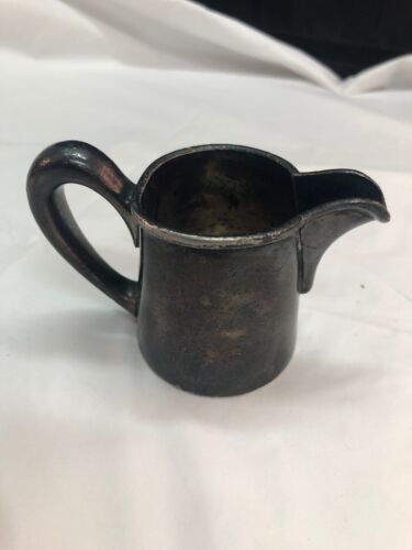 Antique Essex Silver Co Quadruple Plate Small Little Cream Pitcher