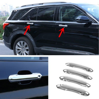 ABS Chrome Car door Handle Cover Trim For Ford Explorer 2020-2025