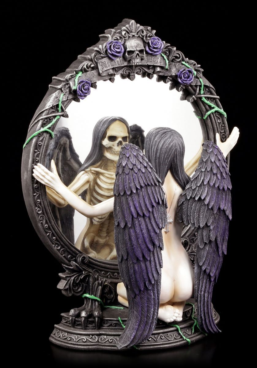 Dark Angel Figure - Reflection of Fate - Nemesis Now Gothic Angel Mirror