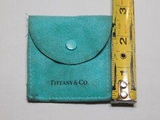 TIFFANY  CO SUEDE SNAP POUCH CASE BAG FOR JEWELRY POUCH ONLY 