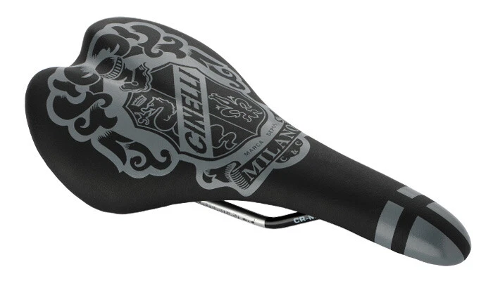 Selle Vintage Cinelli Volare – Cuir Marron, Rails Acier – Années 70/80 – Italie