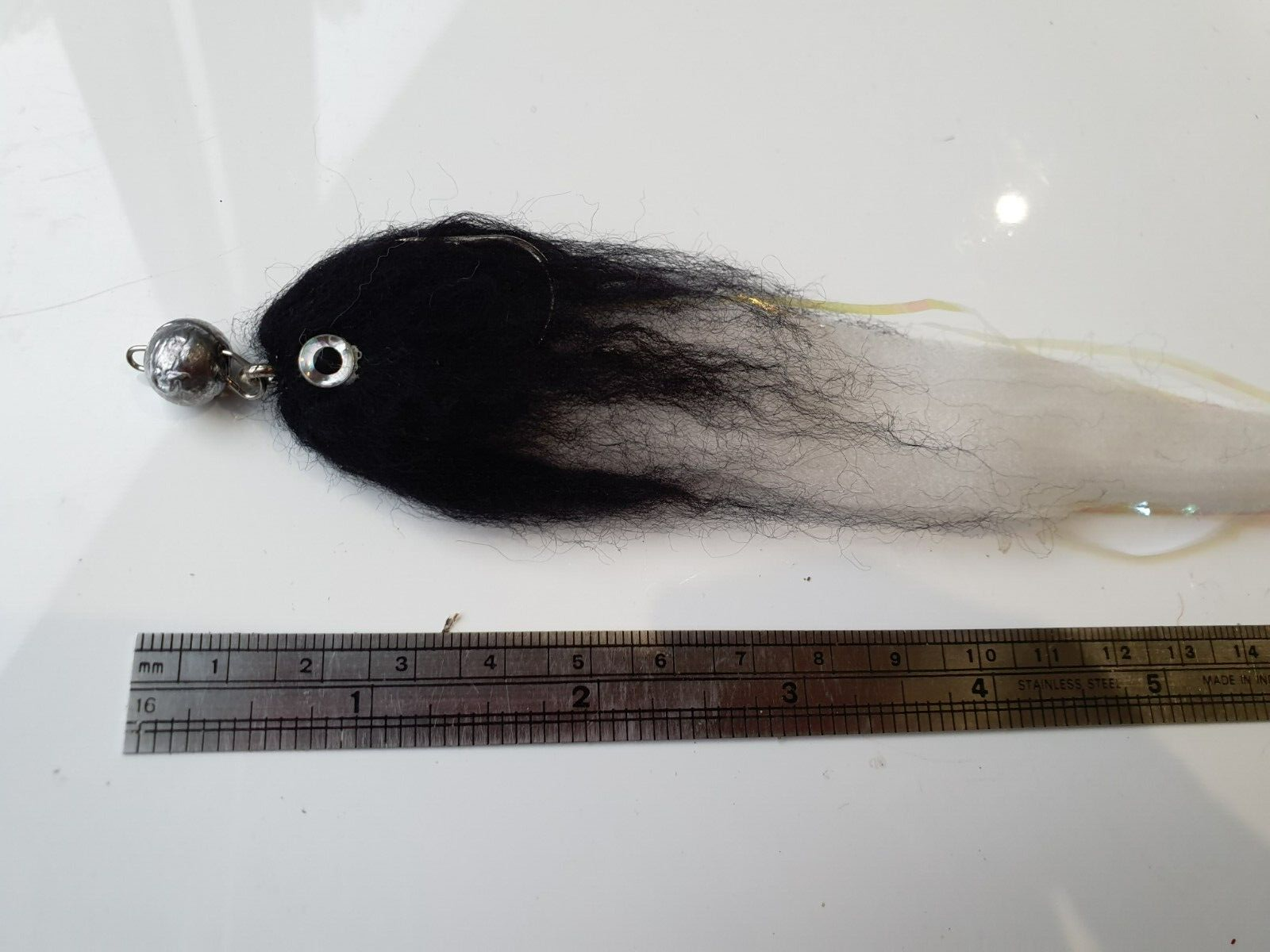 Pike Fishing Jig fly fishing lure with 5g cheb salt n pepper 20cm eBay