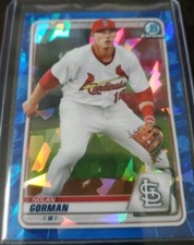 2020 Bowman Chrome Draft Sapphire Nolan Gorman Prospect #BD-194 Cardinals