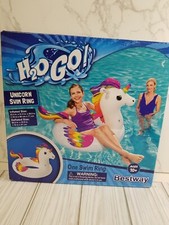 Bestway H2O Go Inflatable Unicorn Swim Ring Swimming Pool Toy - New
