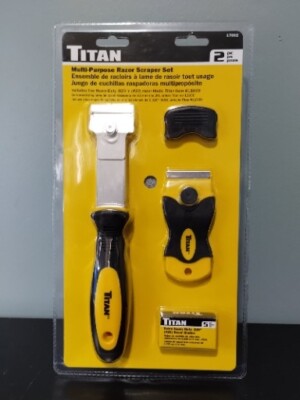 Titan Tools 2pc Multi-Purpose Razor Scraper Set 17002 Ex Heavy Duty ...