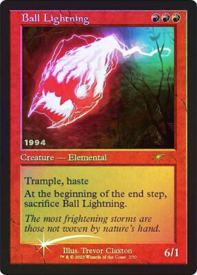 Ball Lightning (30th Anniversary)   Foil   Mtg Magic English NM