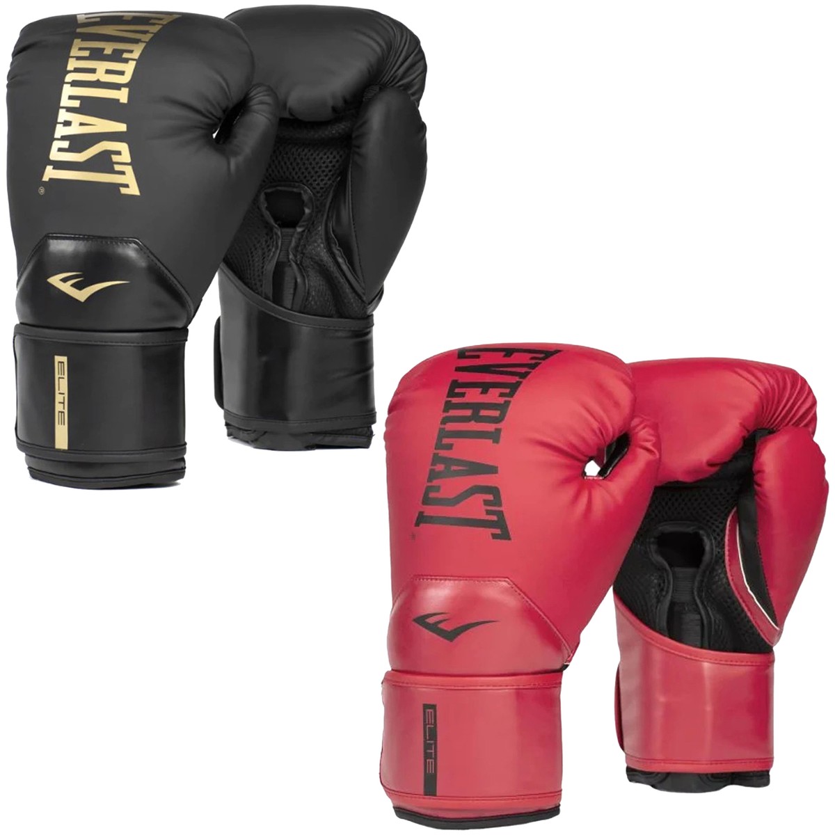 Everlast Elite 2 Hook and Loop Training Boxing Gloves | eBay