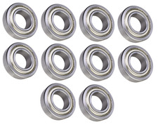  10 Each 1641-ZZ Shielded Radial Ball Bearing 1 ID X 2 OD X 9/16 Wide SpinCo