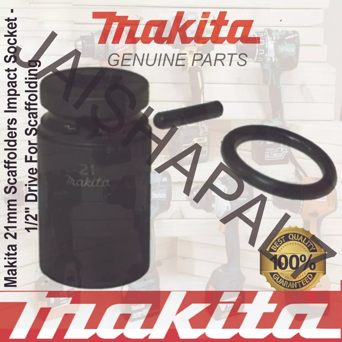 Makita 21mm Scaffolders Impact Socket 1/2