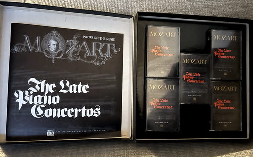 1980 Time Life Mozart THE LATE PIANO CONCERTOS 5 Cassette Set And Music Booklet - Picture 4 of 5