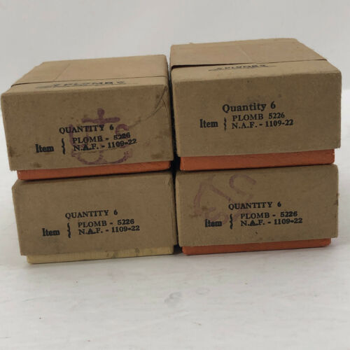 4 Boxes of 6 NOS Plomb Plumb Military Navy 13/16 sockets 5226 3/8 Drive - Picture 2 of 10