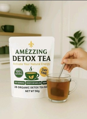  Abnehmen Detox Tee | Fett verbrennen, Energie steigern & reinigen AMÉZZING 28 TAGE Detox Tee