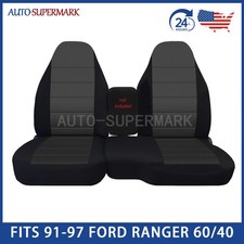 Seat Covers Fits For Ford Ranger 1991-1997 Sport Standard Blackcharcoal Center