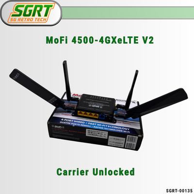 MoFi 4500-4GXeLTE V2 Router Unlocked OEM Adapter LTE & WiFi Antennas Tested