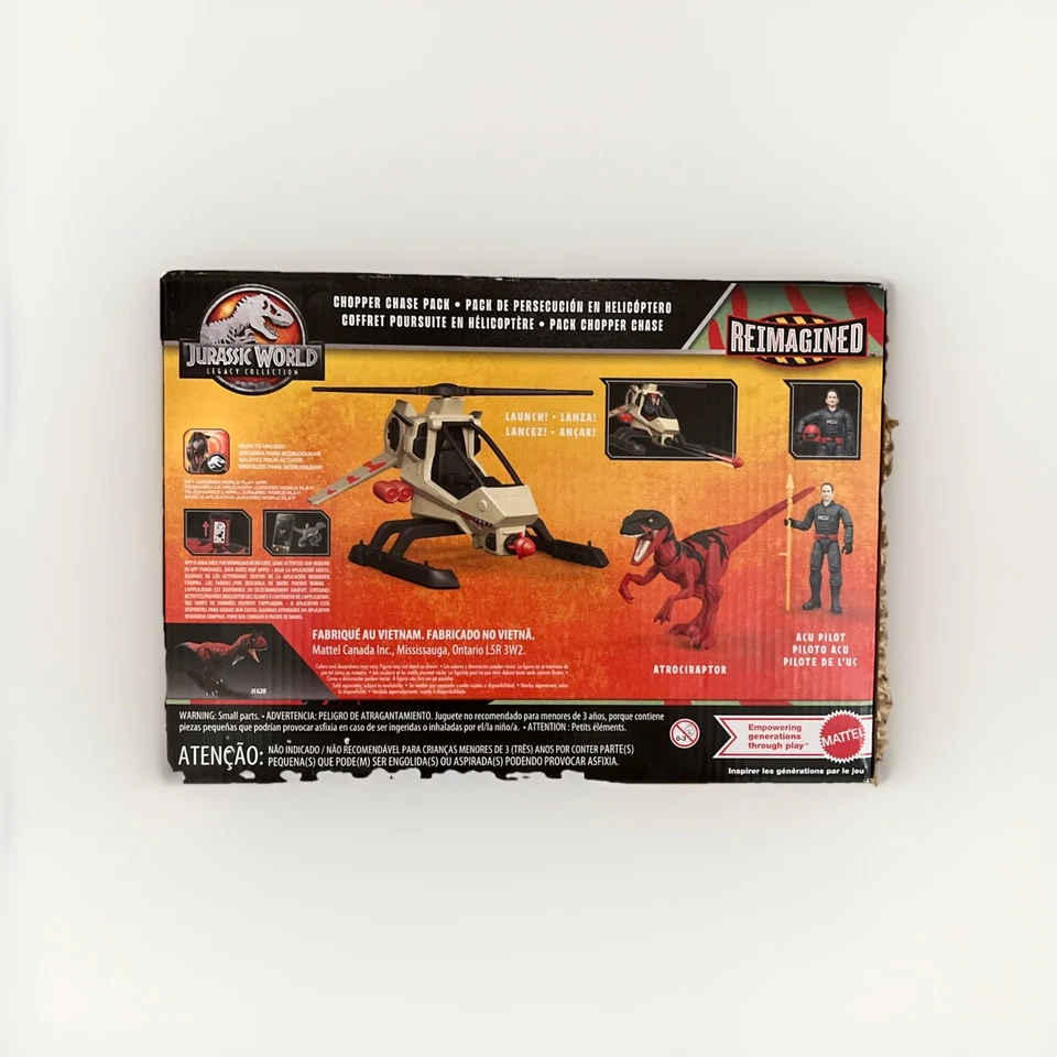 Jurassic World Legacy Collection Chopper Chase Pack Helicóptero y Atrociraptor Foto 3 de 3