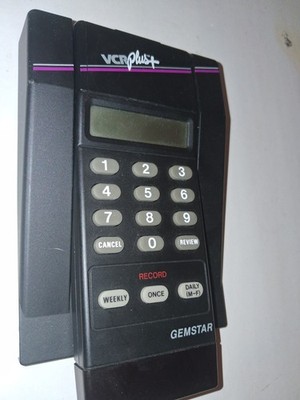Vintage Gemstar Vcr Plus  Remote Control + Original Cradle Vip-18
