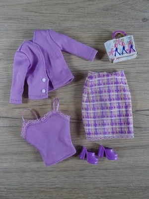Vintage Barbie Mode Book Fair Fashion Avenue Rock Twin-Set Tasche Schuhe (21525) - Bild 1 von 4