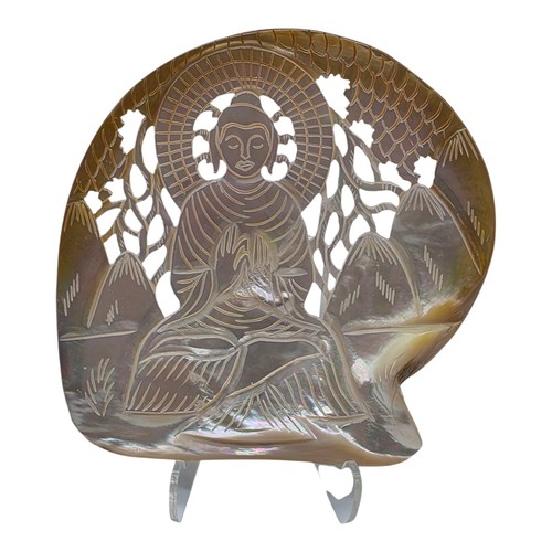 Mother of Pearl Jewelry Plate Buddah