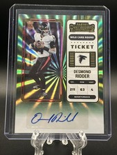 2022 Panini Contenders Desmond Ridder SSP Green Wild Card Round Auto Rookie