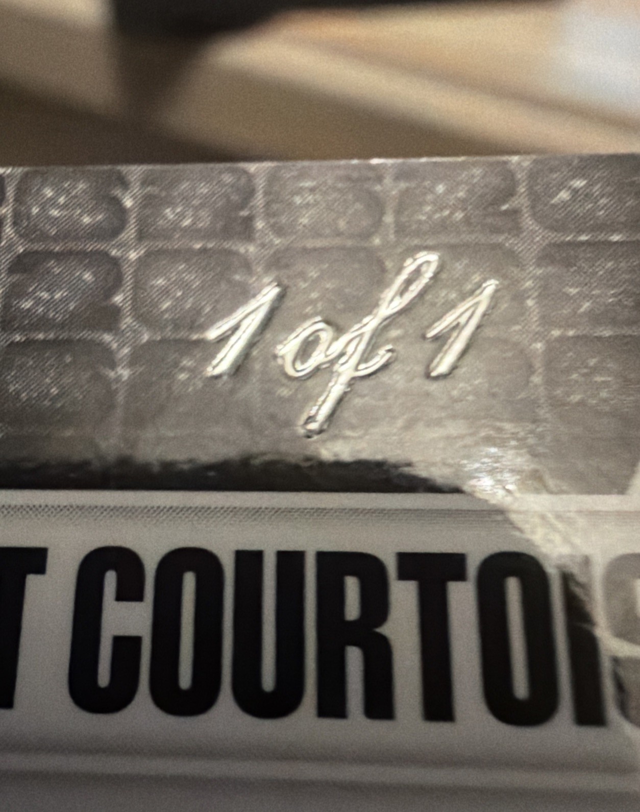 2026 Prizm World Cup THIBAUT COURTOIS 1/1 Black Choice Auto International Ink view 2